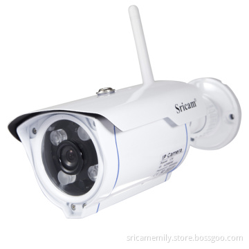 Sricam SP007 P2P H.264 Wireless Wifi Outdooor IR-CUT Waterproof Alarm Promotion Bullet IP Camera with SD Card Slot